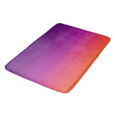 Tapis De Bain dégradé violet, rose et orange foncé (Angle)