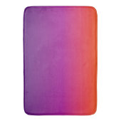 Tapis De Bain dégradé violet, rose et orange foncé (devant Vertical)