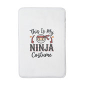 Tapis De Bain Déguisement de ninja drôle Design vectoriel Hallow (Devant (Vertical))