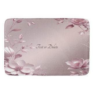 Tapis De Bain Delicate Pink Floral Bath Mat