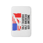 Tapis De Bain Demi d'impressionnant américain à moitié canadien (Devant (Vertical))