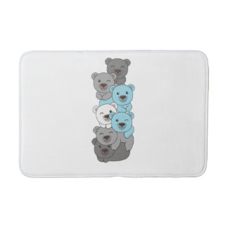Tapis De Bain Demiboy Drapeau Pride Lgbtq Jote Bear Pile