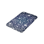 Tapis De Bain Denim Blooms : Floral Pattern Arrière - plan (Angle)