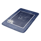 Tapis De Bain Denim et carreau (Angle)