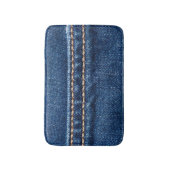 Tapis De Bain Dénim piqué : texture du jean closeup. (Devant (Vertical))