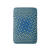 Tapis De Bain Densité en Lapis bleu & Primrose jaune (Devant (Vertical))