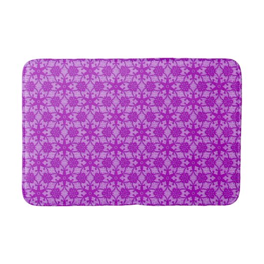 Tapis De Bain Dentelle antique - améthyste pourpre (Devant)