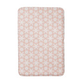 Tapis De Bain Dentelle antique - blanc et pêche (Devant (Vertical))