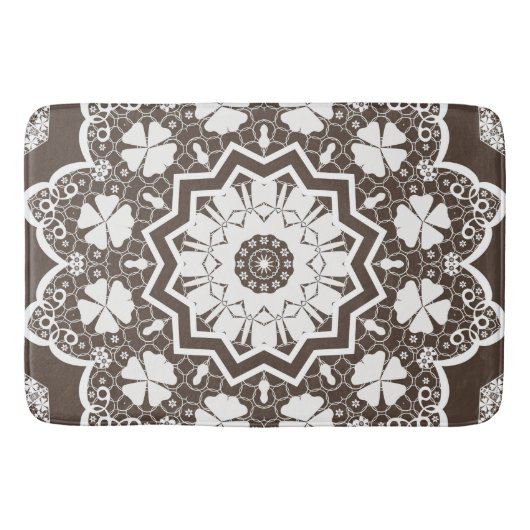 Tapis De Bain Dentelle blanche (Devant)