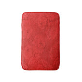 Tapis De Bain Dentelle rouge élégante, texture transparente (Devant (Vertical))