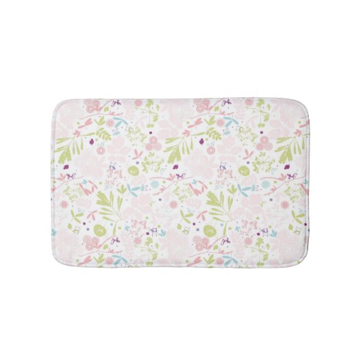 Tapis De Bain déploiement de motif floral (Devant)