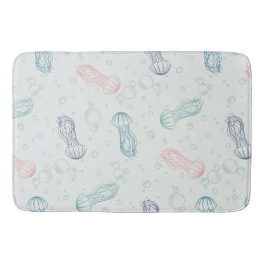Tapis De Bain Dérive de méduses (Devant)