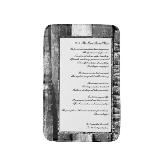 Tapis De Bain Dernier endroit calme (Devant (Vertical))