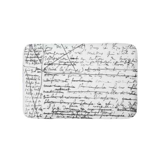 Tapis De Bain Dernière page 'd'une La Recherche du Temps Perdu' (Devant)