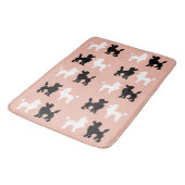 Tapis De Bain Des canicules blanches et noires cuites des années (Angle)