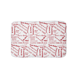 Tapis De Bain Des fans applaudissent les mots d'encouragement