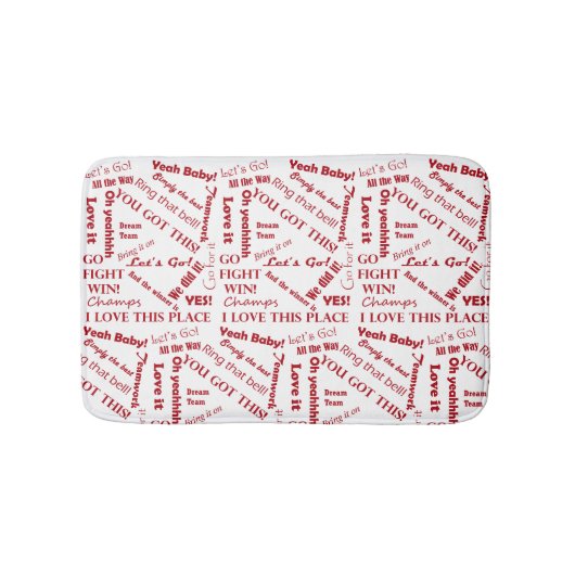 Tapis De Bain Des fans applaudissent les mots d'encouragement (Devant)