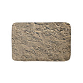 Tapis De Bain Des imprimés de chaussures dans le sable (Devant)