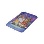 Tapis de bain des lutins de Noël (Angle)