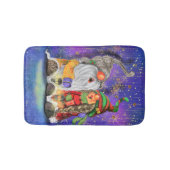 Tapis de bain des lutins de Noël (Devant)