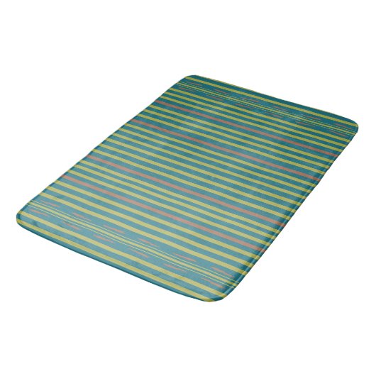 Tapis De Bain Désert de la mer et rayures d'argile (Angle)
