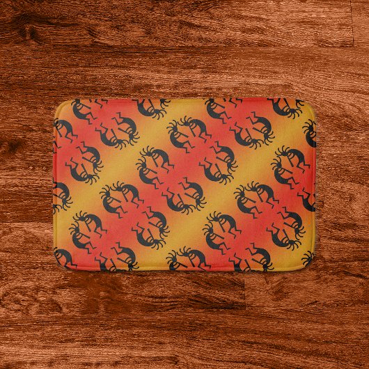 Tapis De Bain Desert Sun Southwest Design Kokopelli Motif