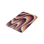 Tapis De Bain Design abstrait violet, rose et beige (Angle)