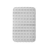 Tapis De Bain Design Chevron de la ligne noire (Devant (Vertical))