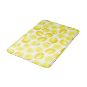 Tapis De Bain Design citrons aquarelle (Angle)