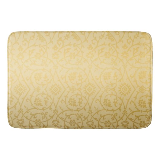 Tapis De Bain Design classique en or Damas (Devant)