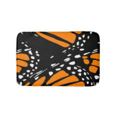 Tapis De Bain Design d'aile à papillon Monarque Abstrait (Devant)