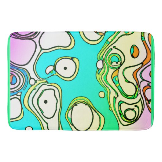 Tapis De Bain Design d'art Motif moderne (Devant)