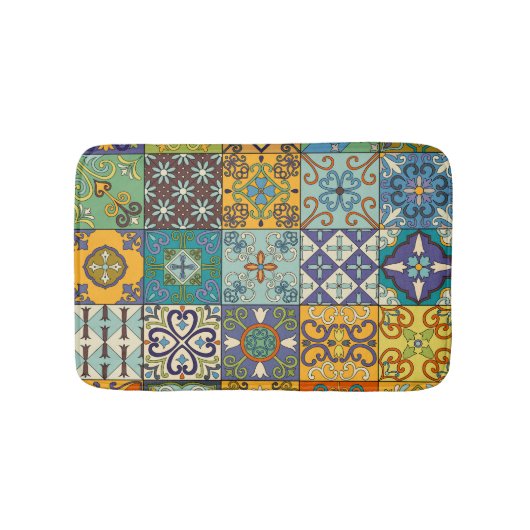 Tapis De Bain Design de carreaux Talavera portugais (Devant)