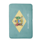 Tapis De Bain Design de drapeau d'état du Delaware (Devant (Vertical))