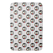 Tapis De Bain Design de Motif de surface de pingouin mou Imprime (devant Vertical)