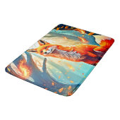 Tapis De Bain Design de scène de Crimson Fox (Angle)