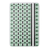 Tapis De Bain Design de tuile vert rétro (devant Vertical)