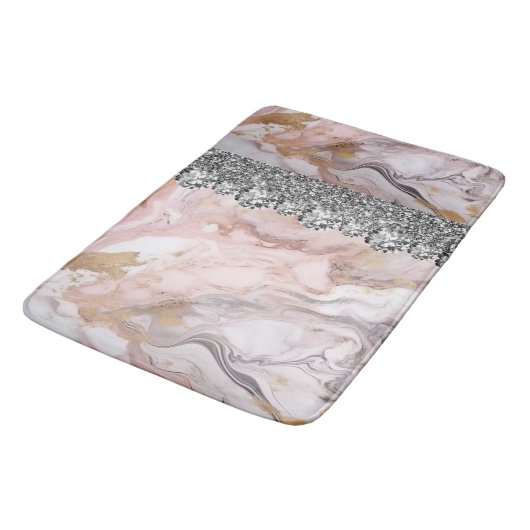 Tapis De Bain Design d'intérieur rose doux Accueil Parties scint (Angle)