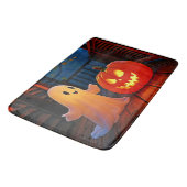 Tapis De Bain Design éffrayant d'Halloween brillant (Angle)
