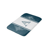 Tapis De Bain Design élégant de monogramme (Angle)