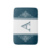 Tapis De Bain Design élégant de monogramme (Devant (Vertical))
