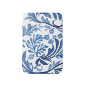 Tapis De Bain Design floral bleu et blanc | Chinoiserie Motif (Devant (Vertical))