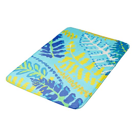 Tapis De Bain Design floral dynamique (Angle)