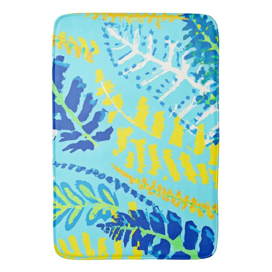 Tapis De Bain Design floral dynamique (devant Vertical)