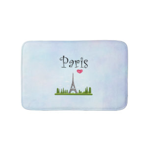 Tapis De Bain Design français - Tour Eiffel à Paris