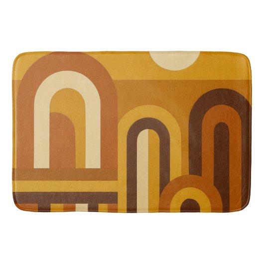Tapis De Bain Design géométrique moderne du milieu du siècle, So (Devant)