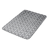 Tapis De Bain Design gris et blanc (Angle)
