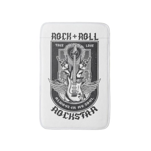 Tapis De Bain Design Guitar Rock (Devant (Vertical))