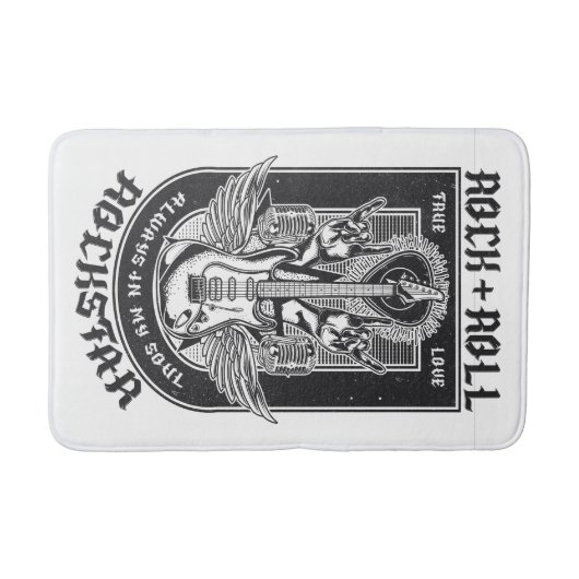 Tapis De Bain Design Guitar Rock (Devant)
