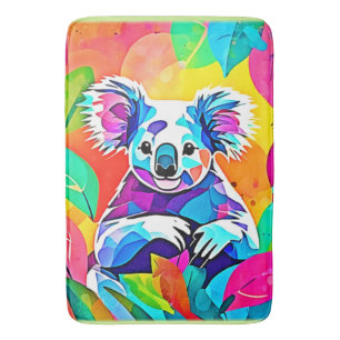 Tapis De Bain Design Koala Abstrait